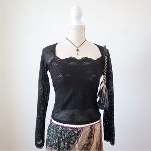 Ann Ferriday vintage lace long sleeve